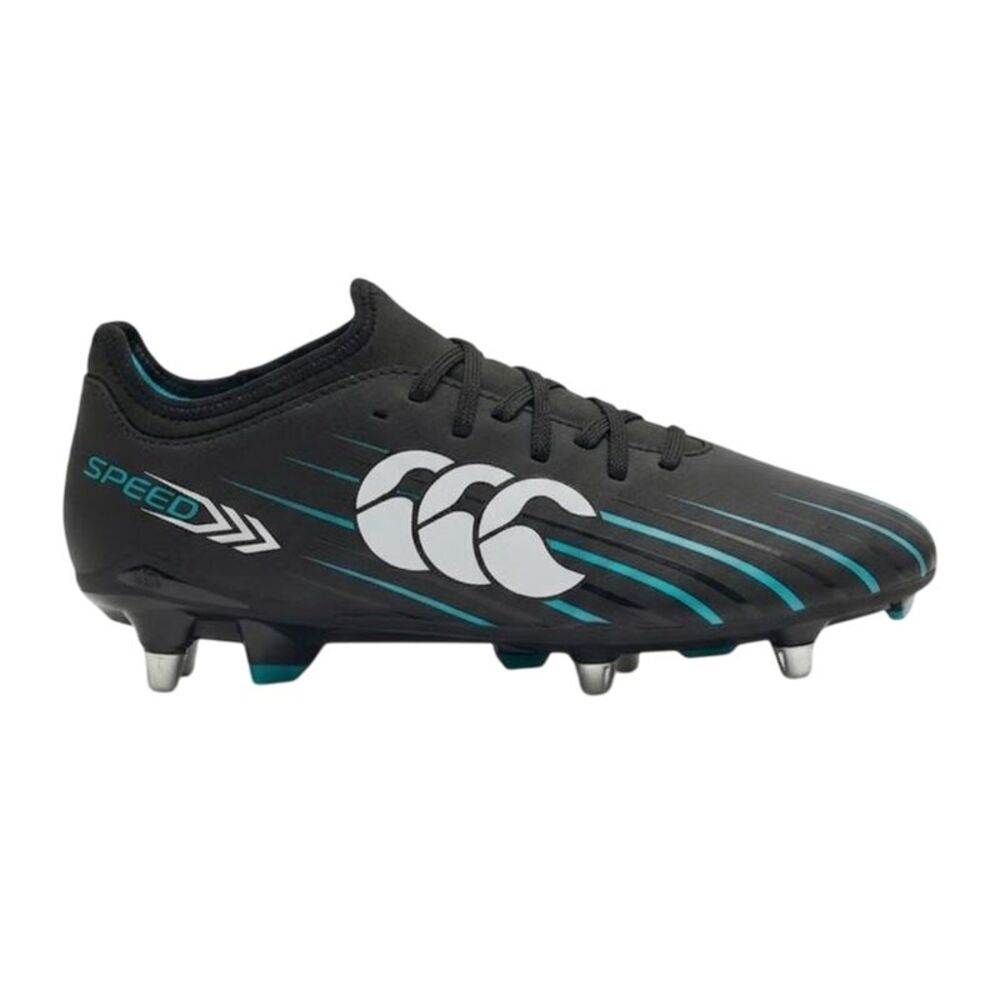 Canterbury Mens Speed Falcon 2.0 Team Soft Ground Rugby Boots / Black
